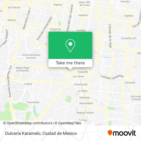 Dulcería Karamelo map