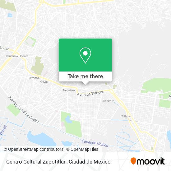 Mapa de Centro Cultural Zapotitlán