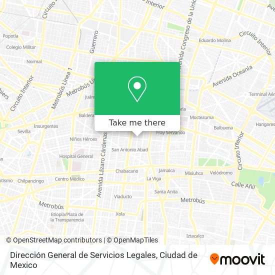 Dirección General de Servicios Legales map