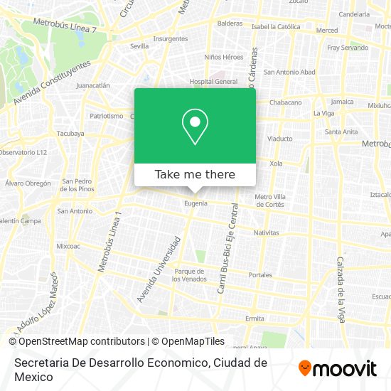 Secretaria De Desarrollo Economico map