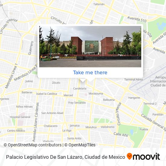 Palacio Legislativo De San Lázaro map