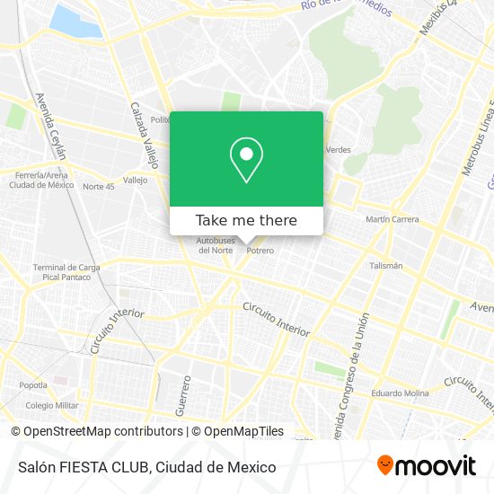 Mapa de Salón FIESTA CLUB