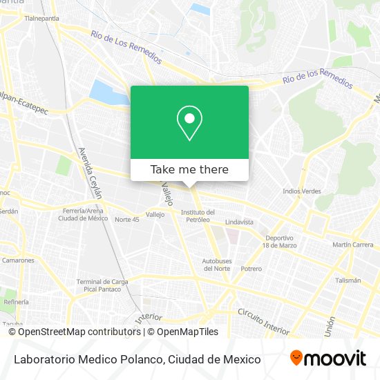Laboratorio Medico Polanco map