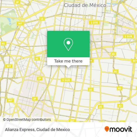 Alianza Express map