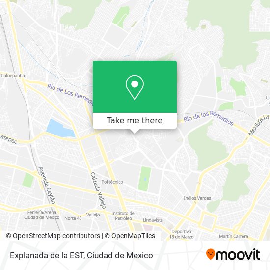 Mapa de Explanada de la EST