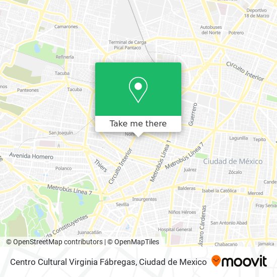 Centro Cultural Virginia Fábregas map