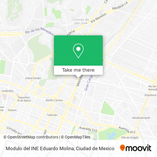 Modulo del INE Eduardo Molina map