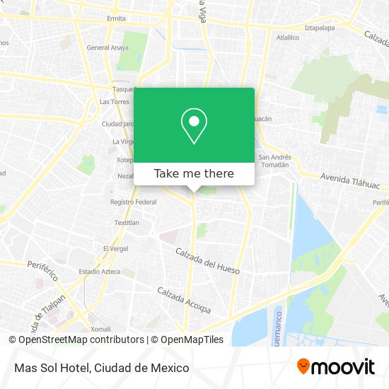 Mas Sol Hotel map