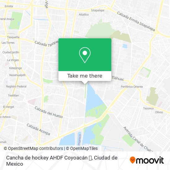 Cancha de hockey AHDF Coyoacán 🏑 map