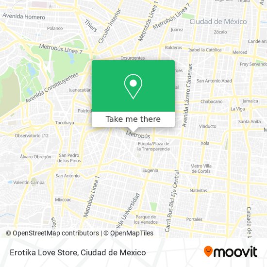 Erotika Love Store map