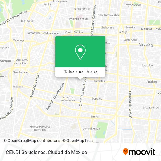 CENDI Soluciones map
