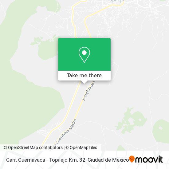 Carr. Cuernavaca - Topilejo Km. 32 map