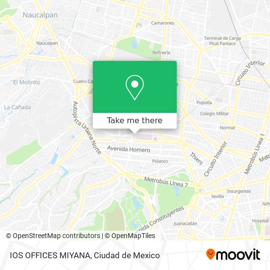 IOS OFFICES MIYANA map
