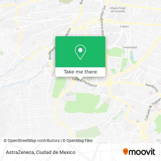 Mapa de AstraZeneca