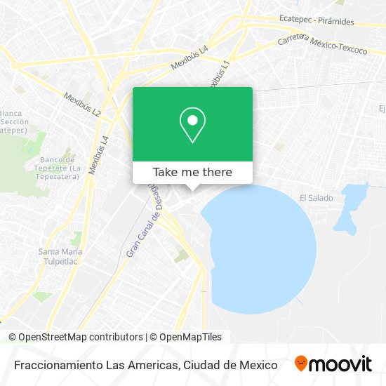 Fraccionamiento Las Americas map