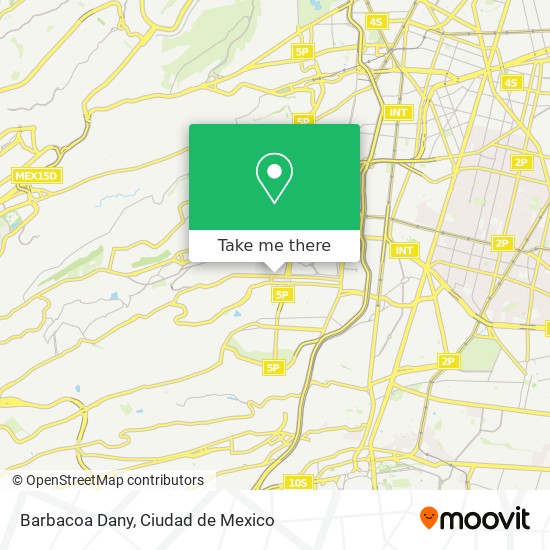Barbacoa Dany map