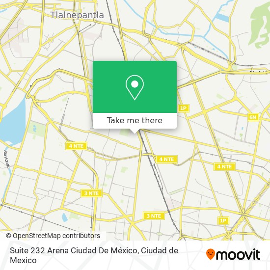 Suite 232 Arena Ciudad De México map