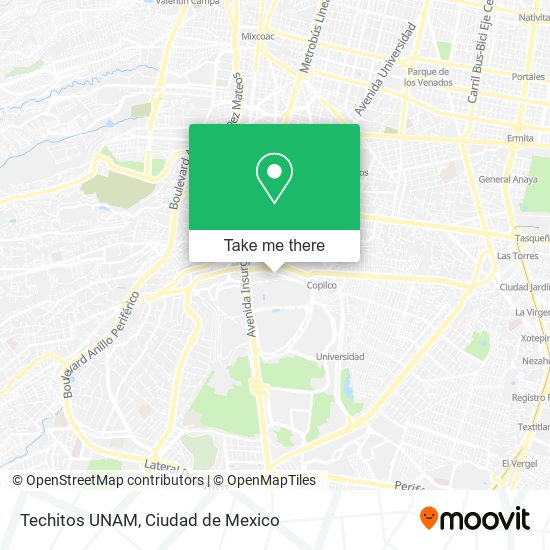 Mapa de Techitos UNAM