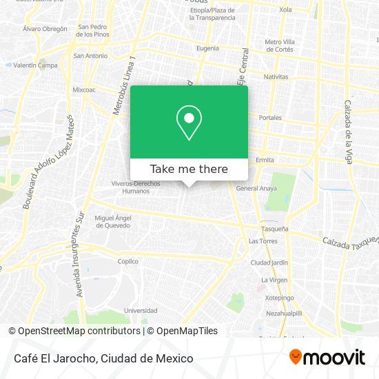 Mapa de Café El Jarocho