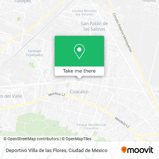 Deportivo Villa de las Flores map