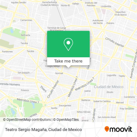 Teatro Sergio Magaña map