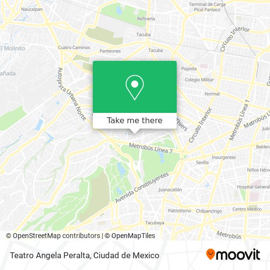 Teatro Angela Peralta map