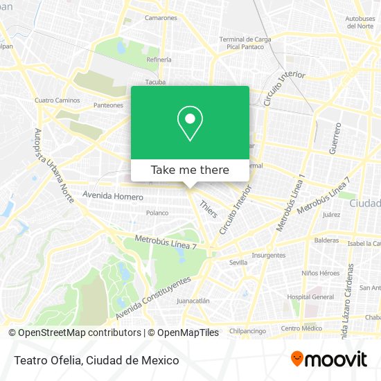 Teatro Ofelia map