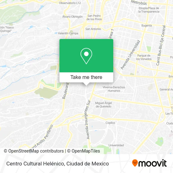 Mapa de Centro Cultural Helénico
