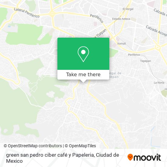 green san pedro ciber café y Papeleria map