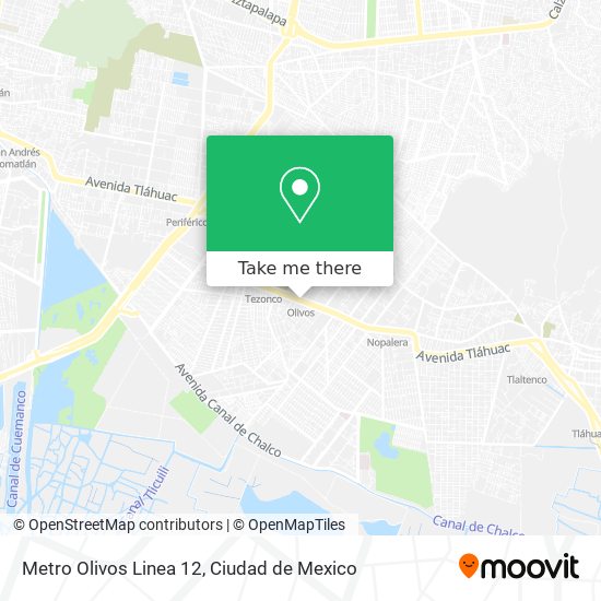 How to get to Metro Olivos Linea 12 in Iztapalapa by Bus or Metro?