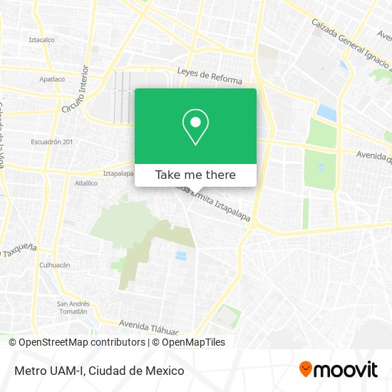 Metro UAM-I map