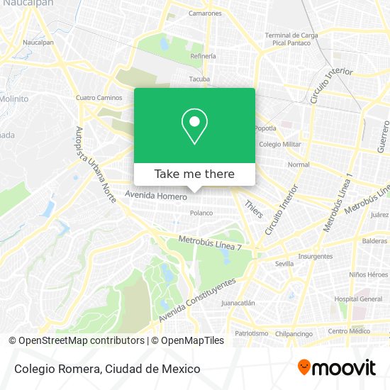 Mapa de Colegio Romera