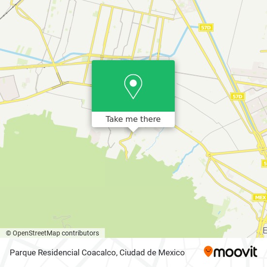 Parque Residencial Coacalco map