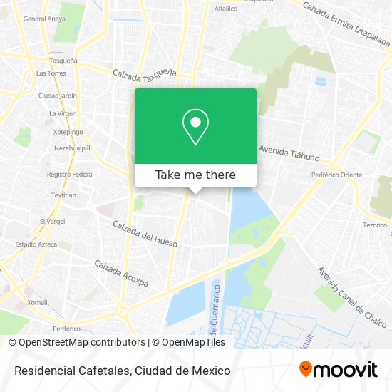 Residencial Cafetales map