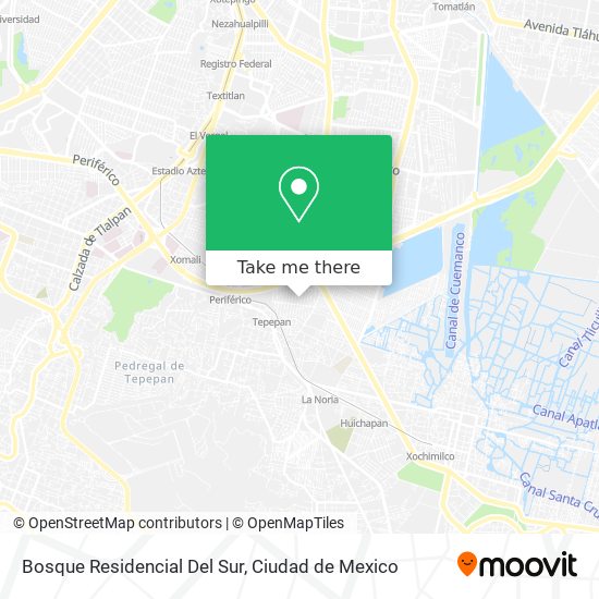 Bosque Residencial Del Sur map