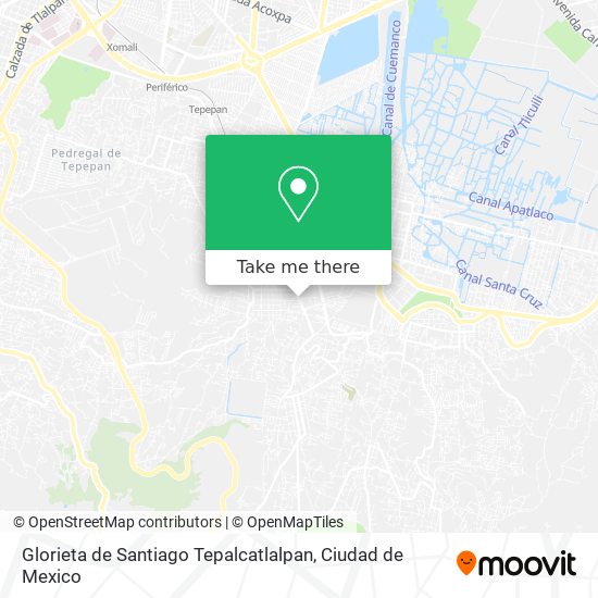 Glorieta de Santiago Tepalcatlalpan map