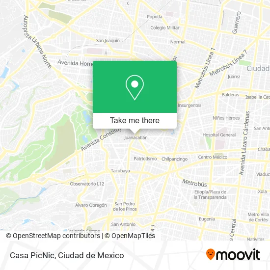 Casa PicNic map