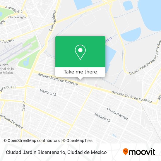 Ciudad Jardin Bicentenario map
