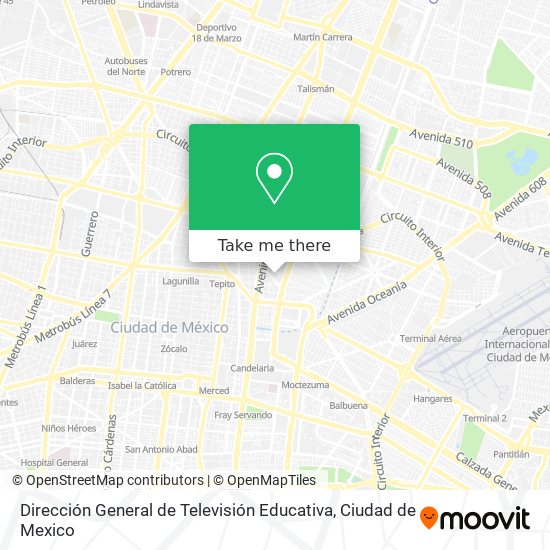 Dirección General de Televisión Educativa map