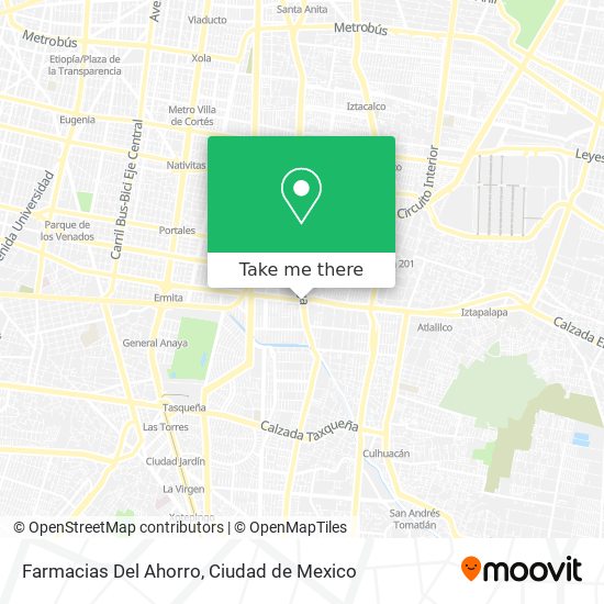 Farmacias Del Ahorro map