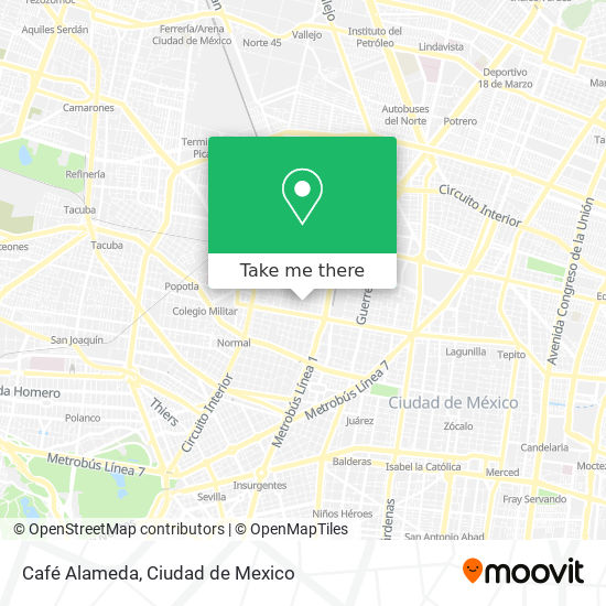 Café Alameda map