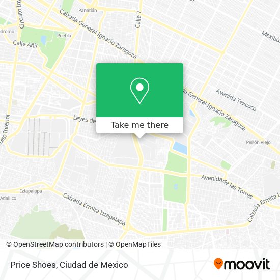 How to get to Price Shoes in Iztacalco by Bus or Metro?