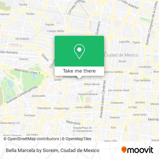 Bella Marcela by Soreim map