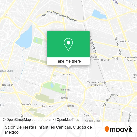 Salón De Fiestas Infantiles Canicas map