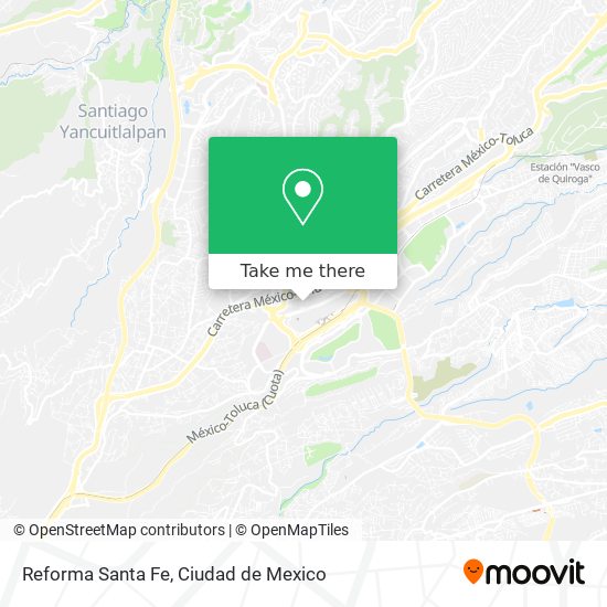 Reforma Santa Fe map