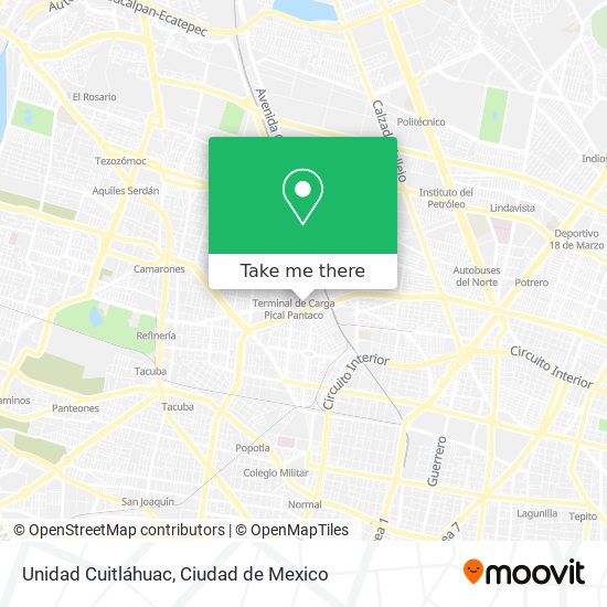 Mapa de Unidad Cuitláhuac