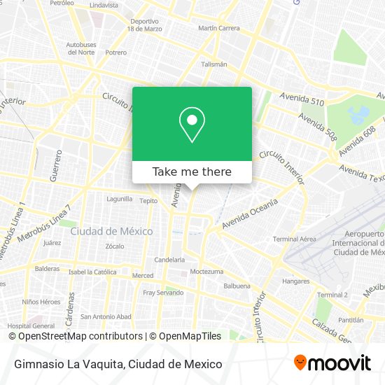 Gimnasio La Vaquita map