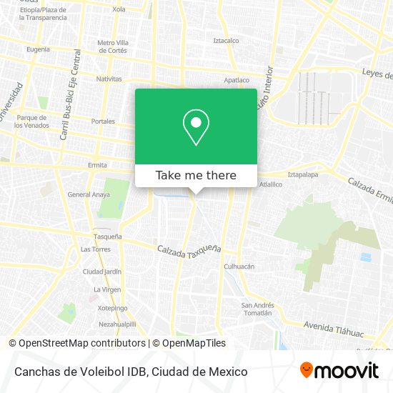 Canchas de Voleibol IDB map