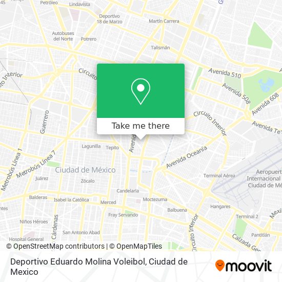 Mapa de Deportivo Eduardo Molina Voleibol