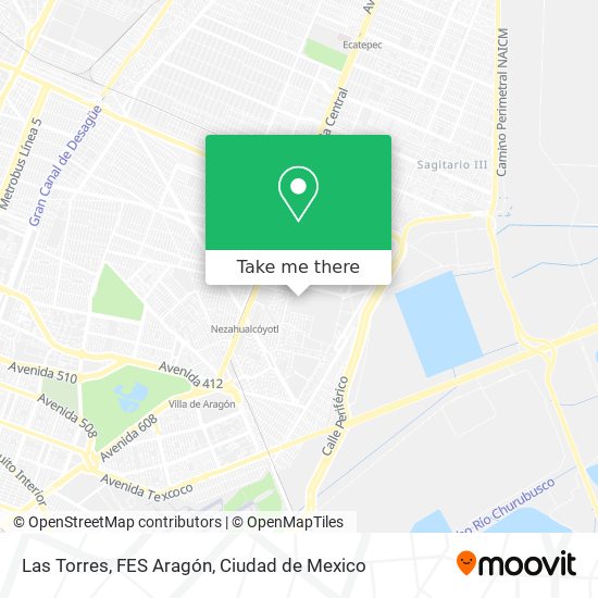 Las Torres, FES Aragón map